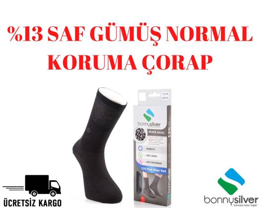 Bonny Silver Normal Koruma Çorap %13 Saf Gümüş İyonlu - 0